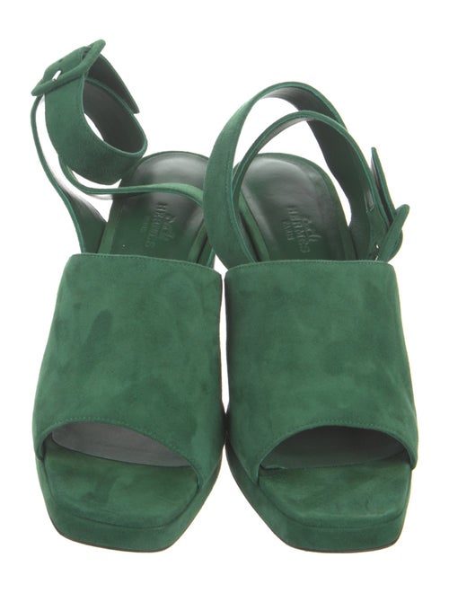 Hermès Flirt 60 Suede Slingback Sandals