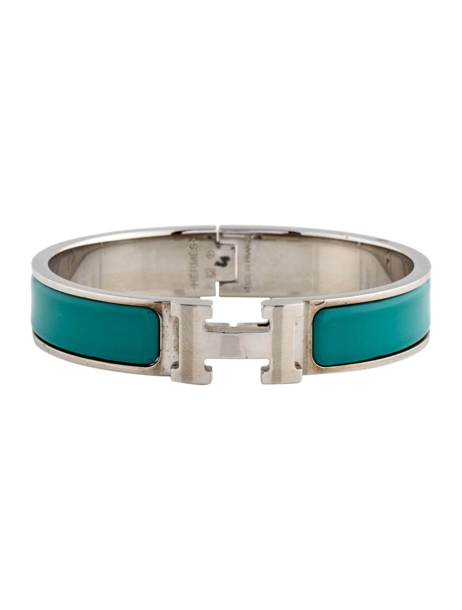 Hermès Clic H Enamel Cuff Bracelet