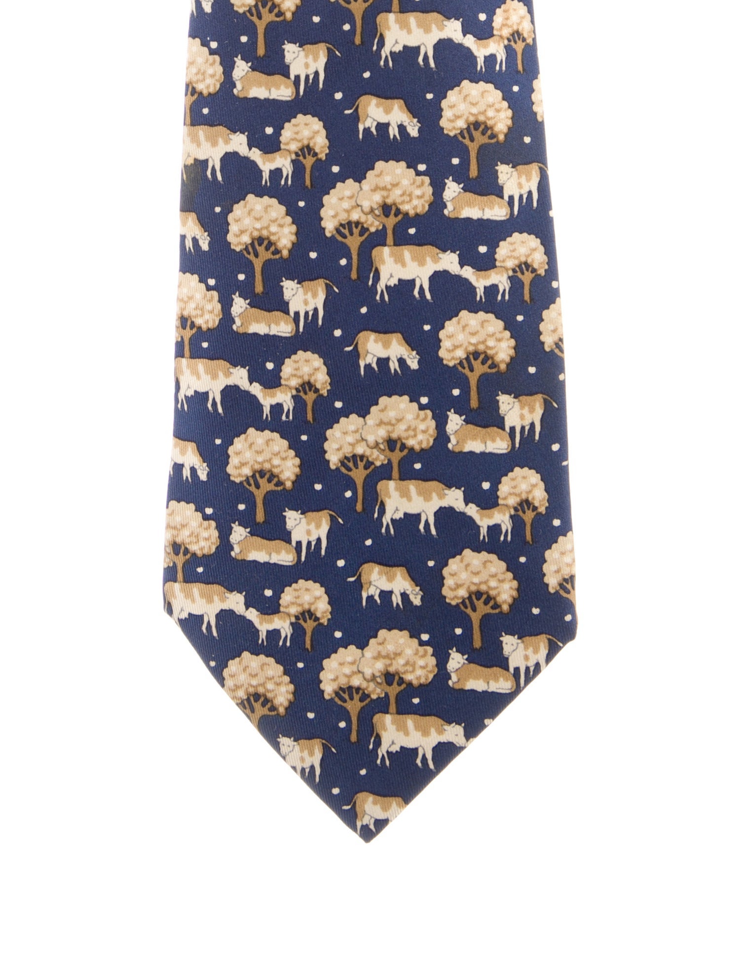 Hermès Silk Pattern Tie