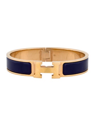 Hermès Clic H Enamel Bangle Bracelet