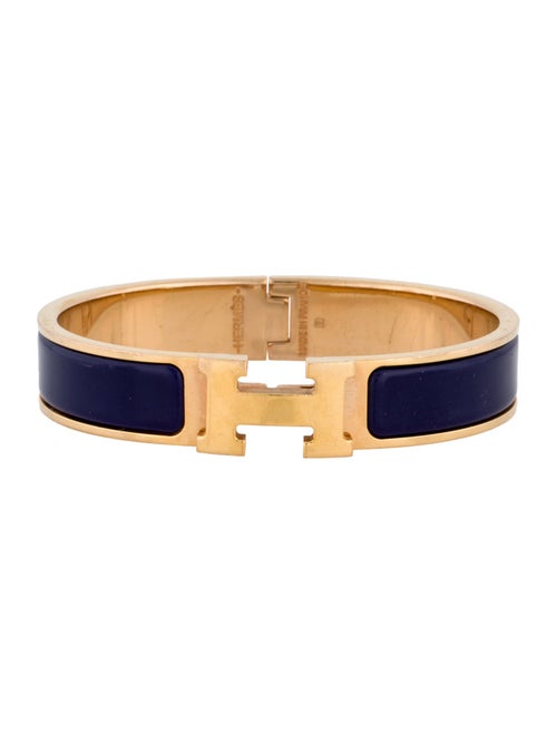 Hermès Clic H Enamel Bangle Bracelet