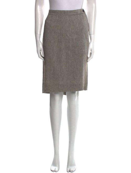 Hermès Linen Knee-Length Skirt