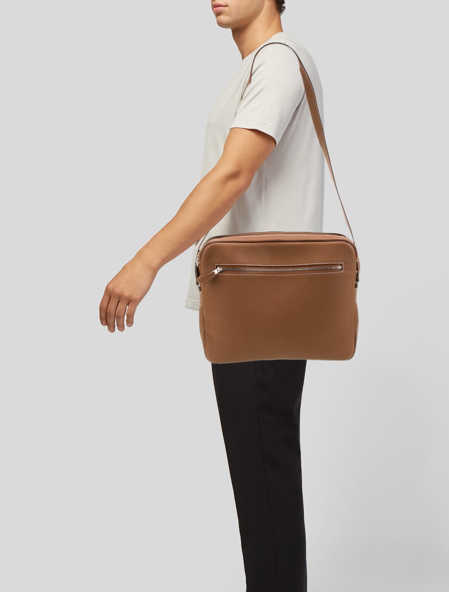 Hermès Togo Webdo Reporter Messenger Bag