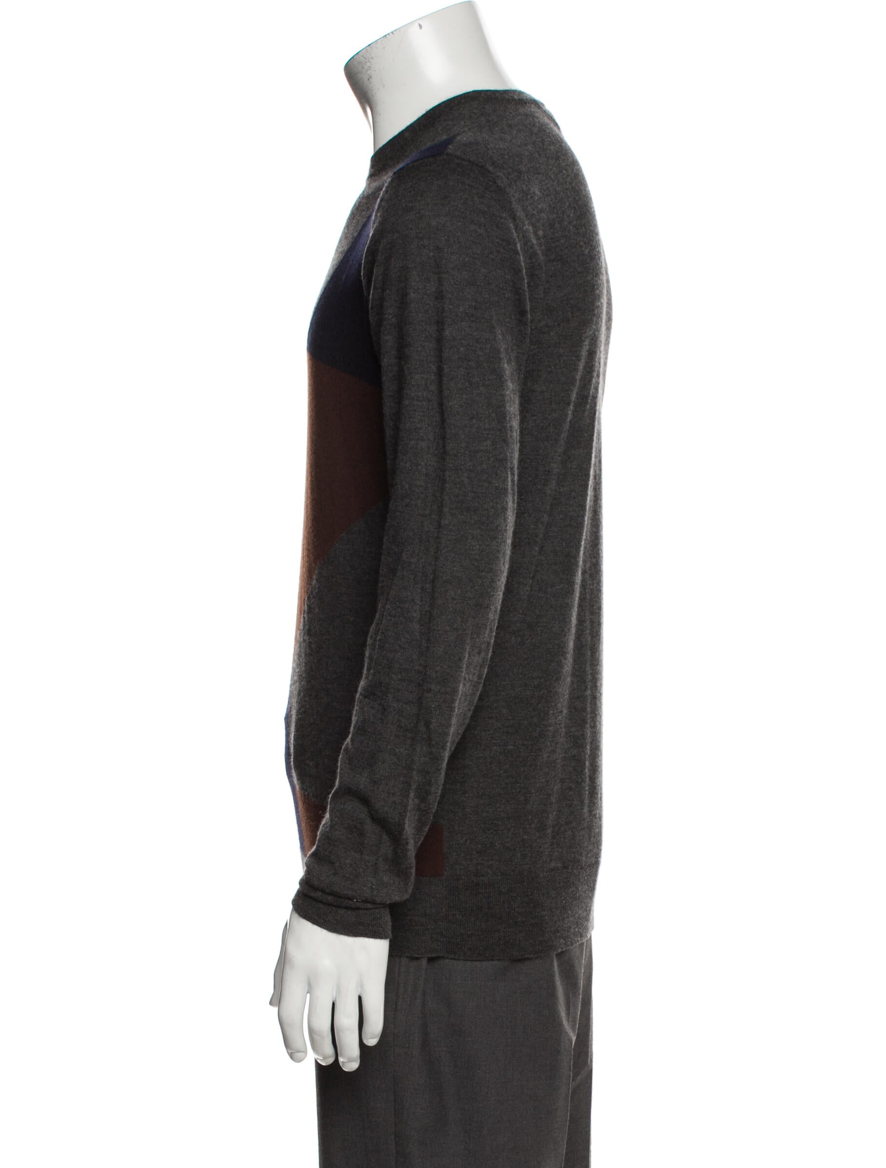 Hermès Cashmere Colorblock Pattern Pullover