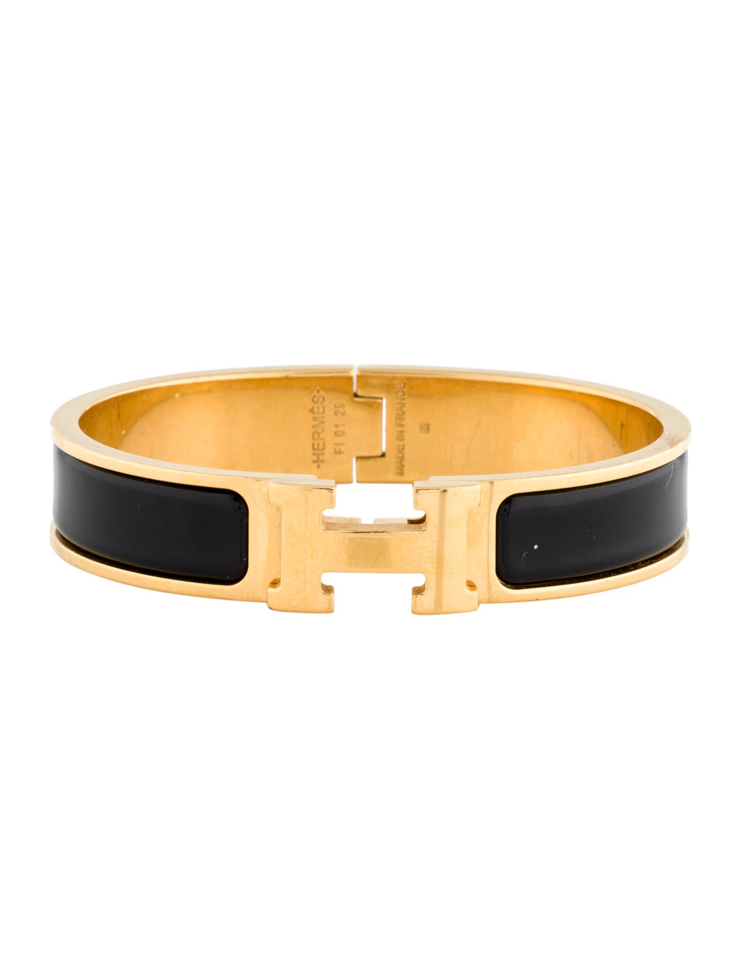 Hermès ClIc H Enamel Cuff Bracelet
