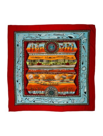 Hermès Scarves and Shawls Vie du Fleuve Cashmere Shawl 140cm