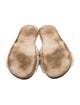 Hermès Shearling Slides