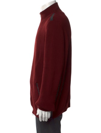 Hermès Wool Mock Neck Cardigan