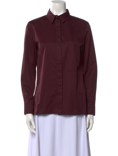 Hermès Long Sleeve Button-Up Top