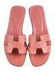 Hermès Oran Leather Slides