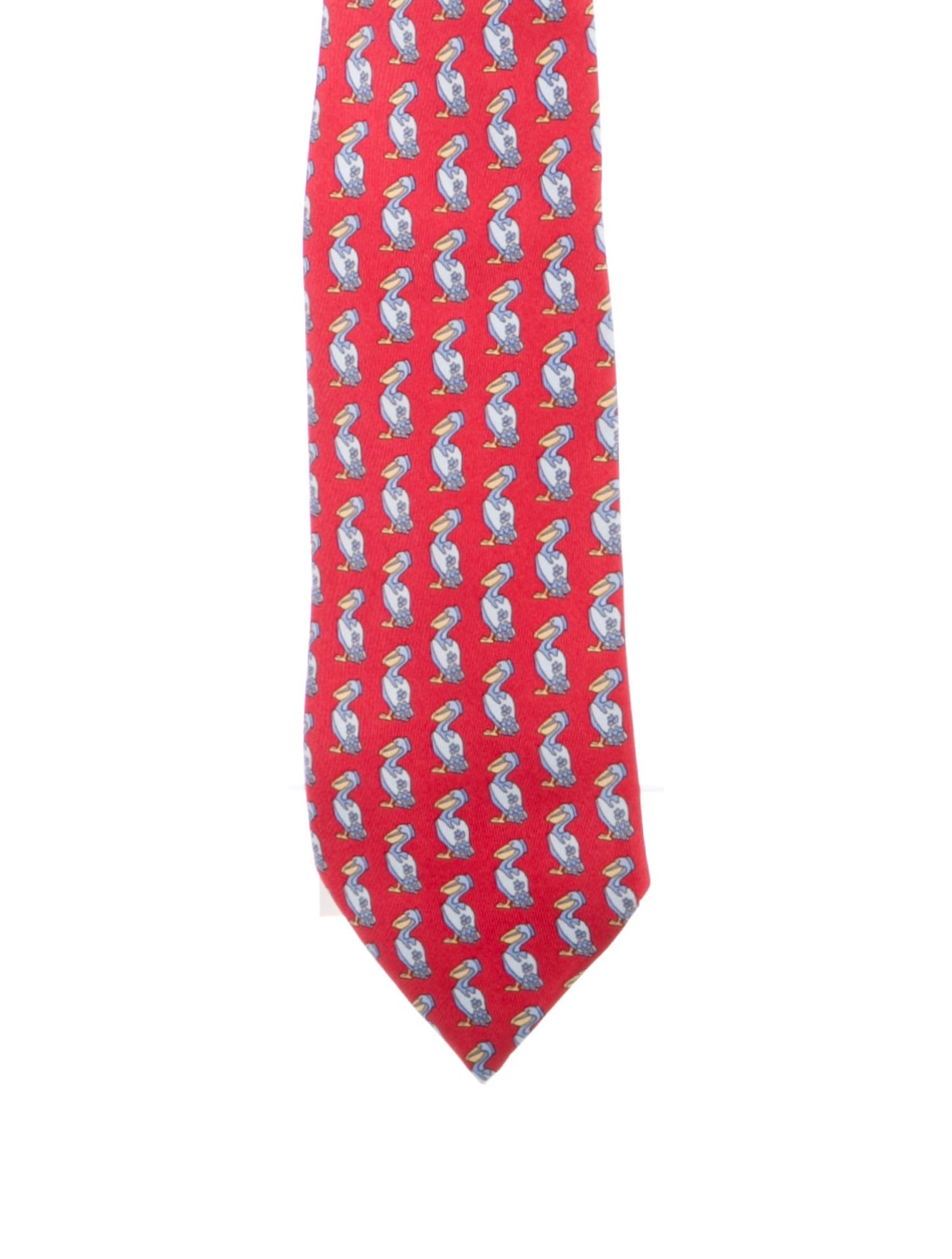 Hermès Red Patterned