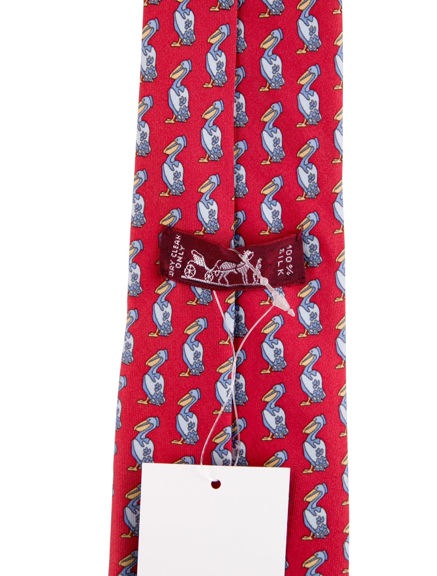 Hermès Red Patterned
