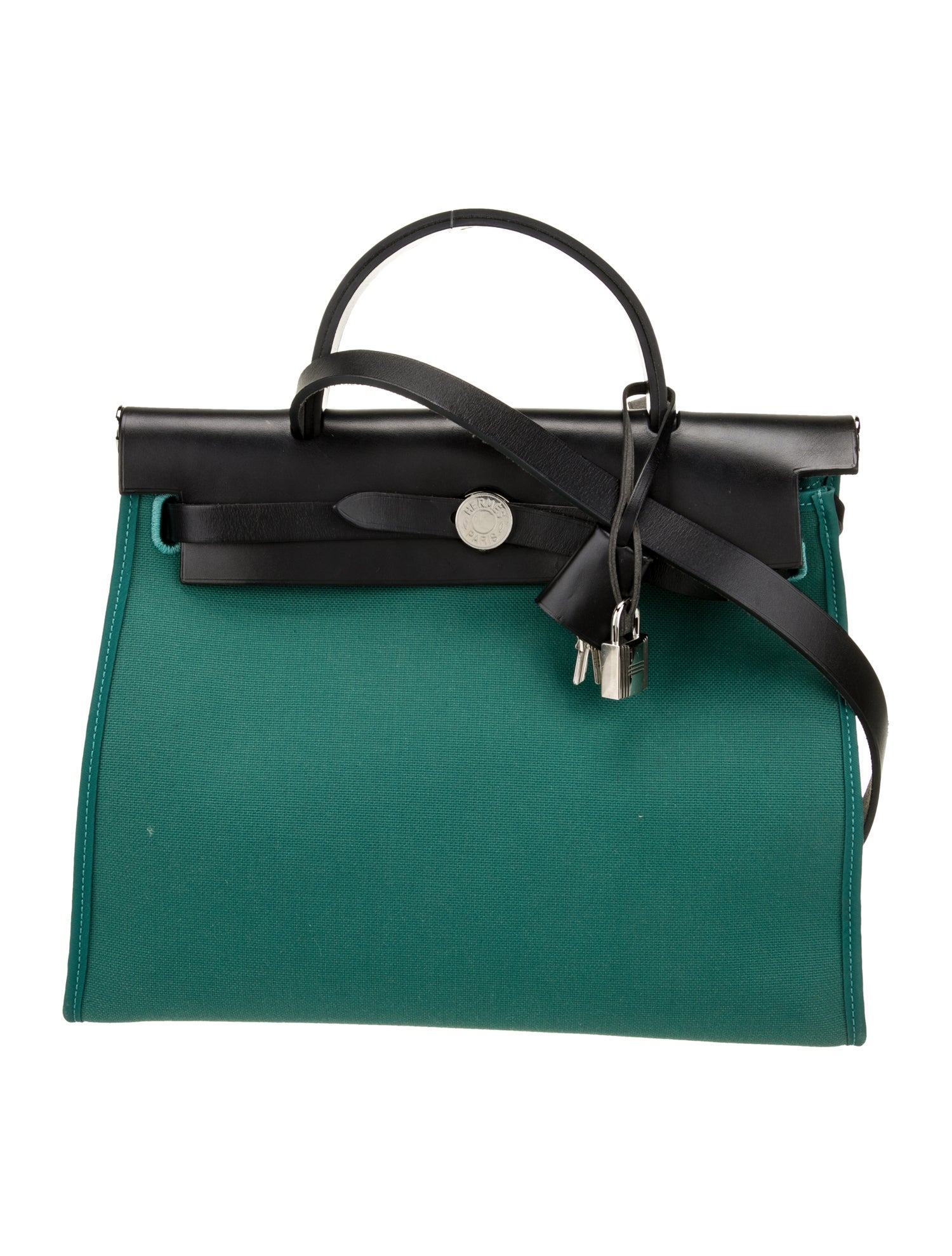 Hermès Toile Militaire & Vache Hunter Herbag Zip 31