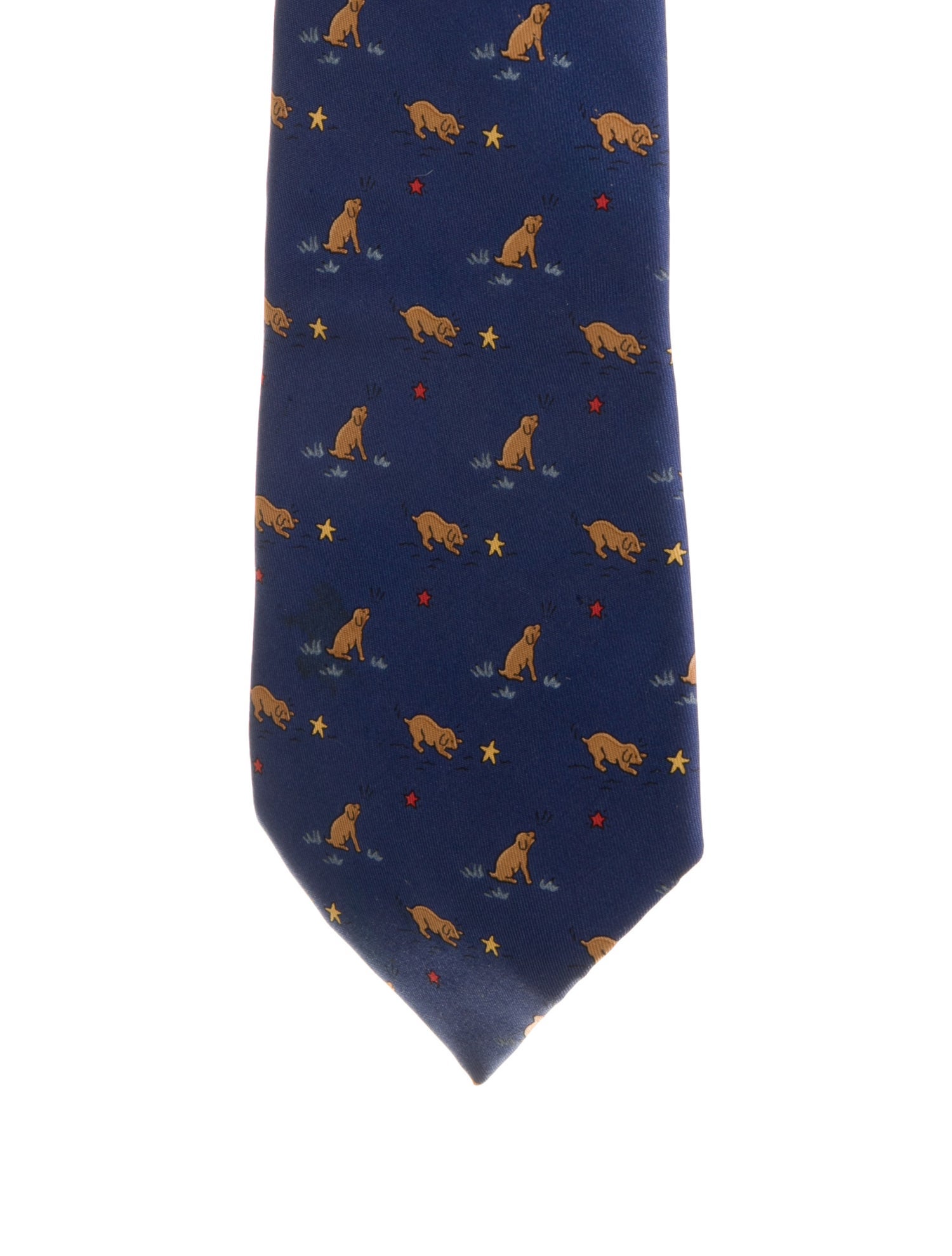 Hermès Patterned Silk Tie
