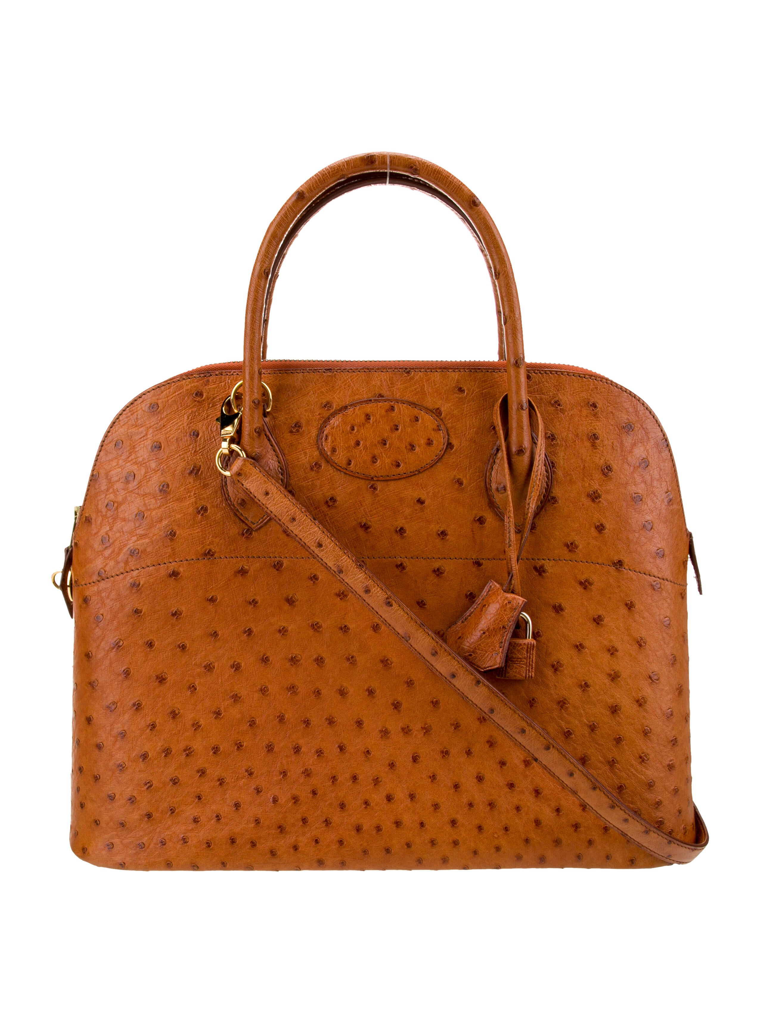 Hermès Ostrich Bolide 35