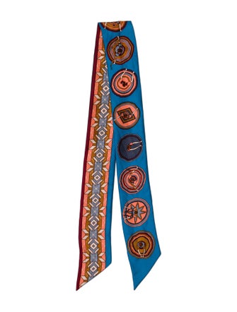 Hermès Belles du Mexique Twilly Scarf