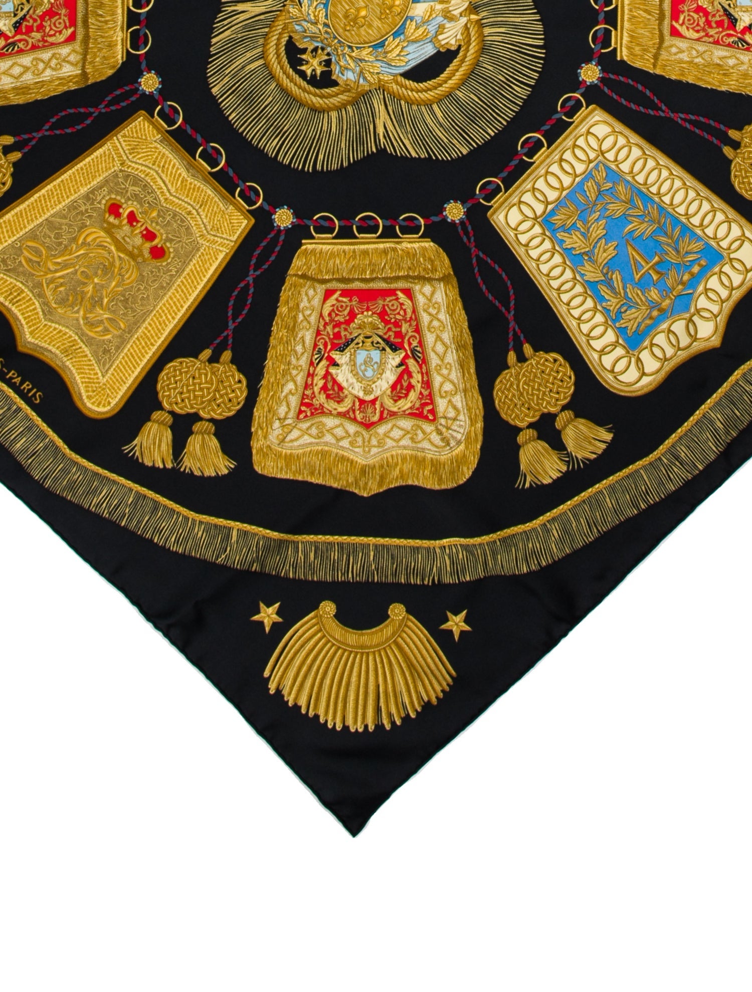 Hermès Poste et Cavalerie Silk Scarf