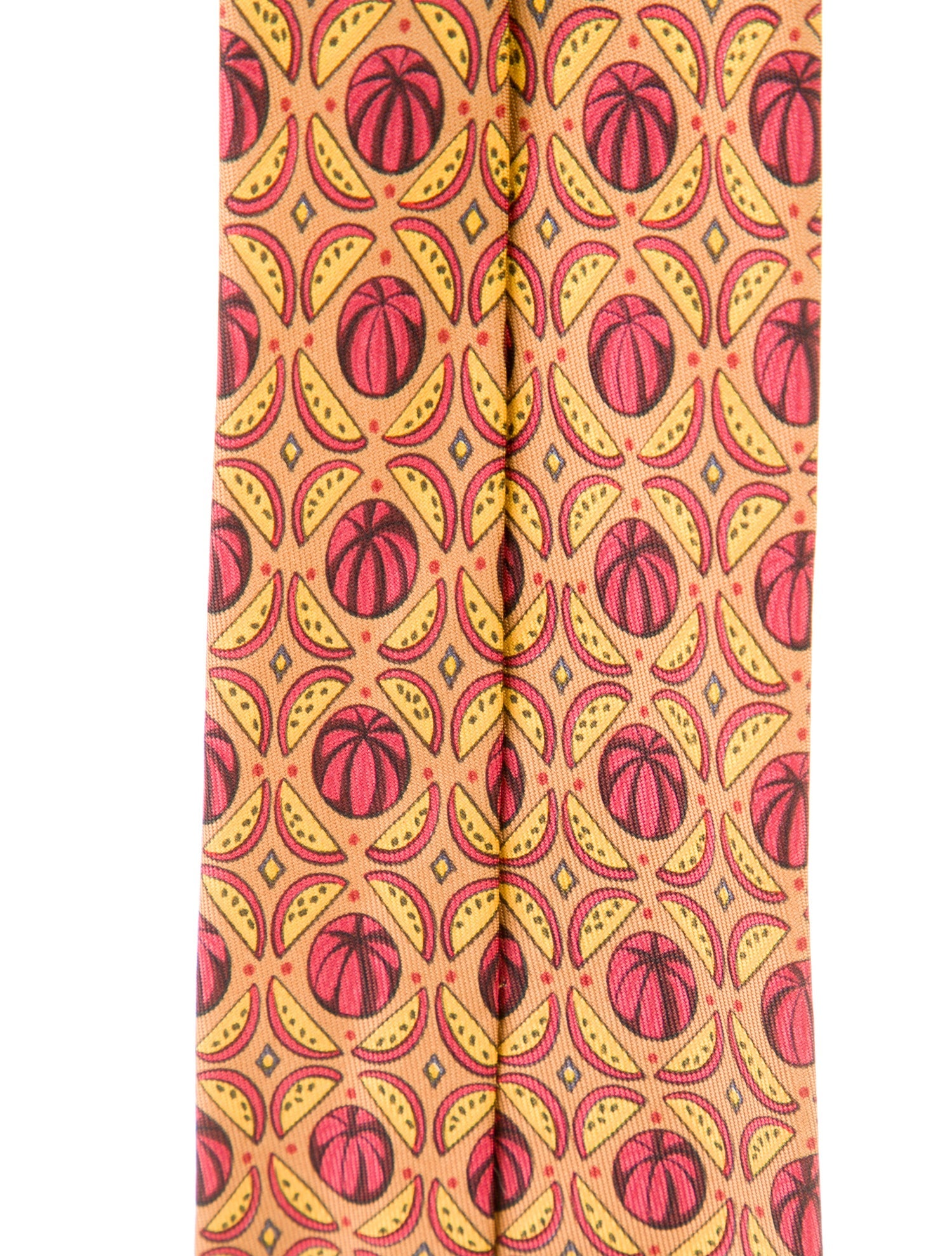 Hermès pattern silk tie