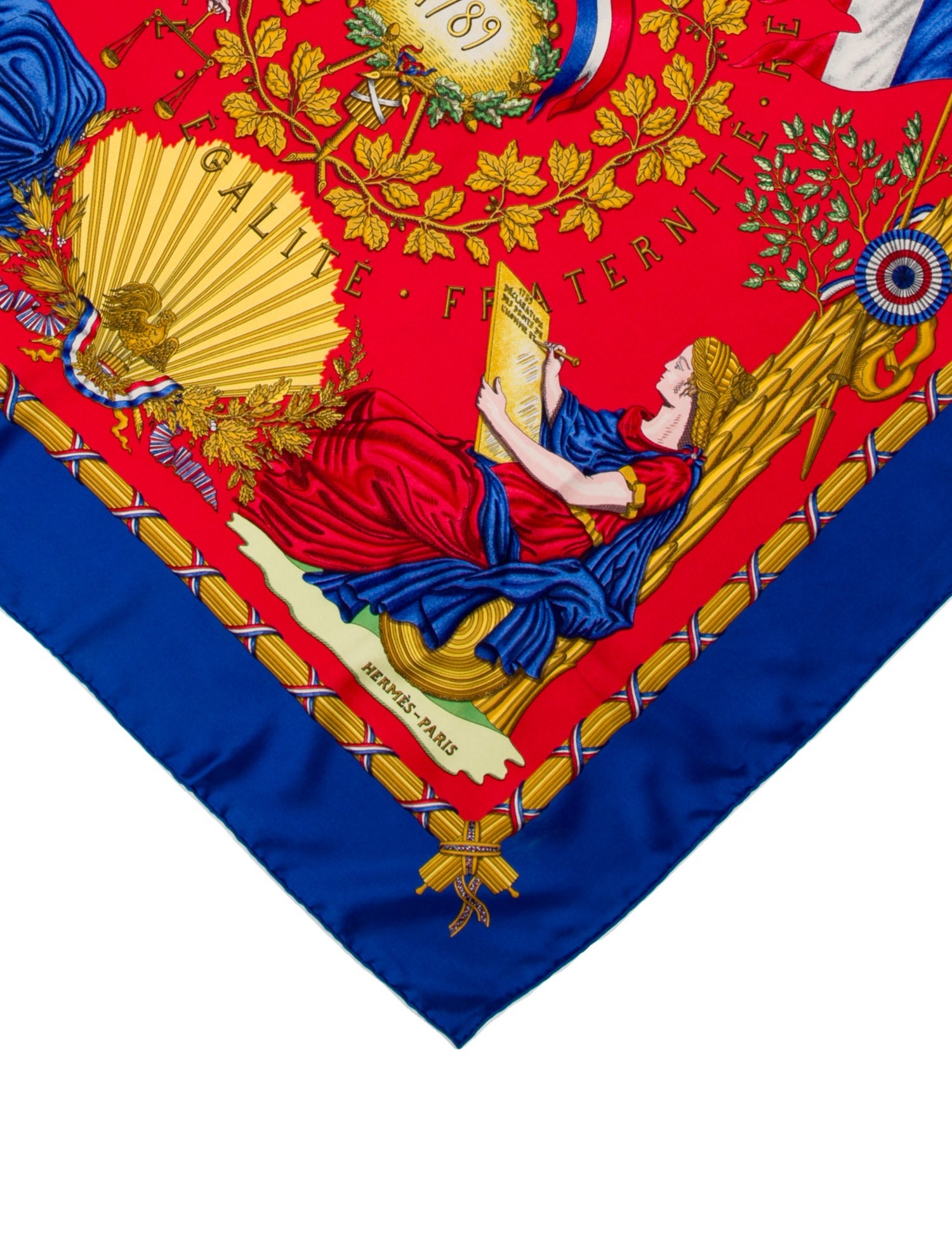 Hermès Republique Francaise Liberte Egalite Fraternite 1789 Silk Scarf