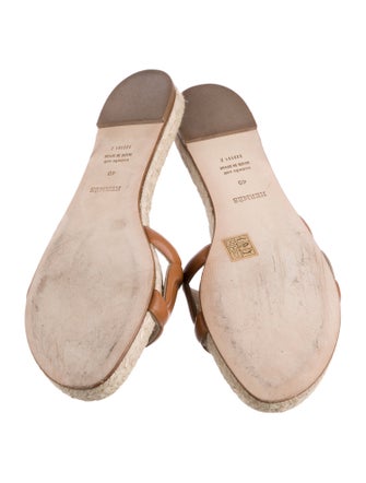 Hermès Famosa Leather Espadrilles
