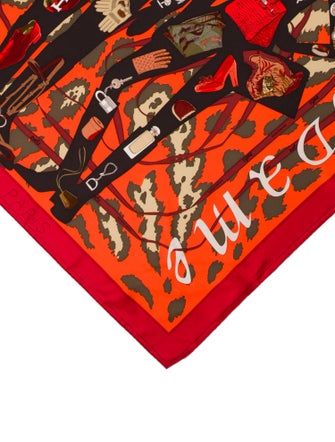 Hermès Monsieur et Madame Silk Scarf