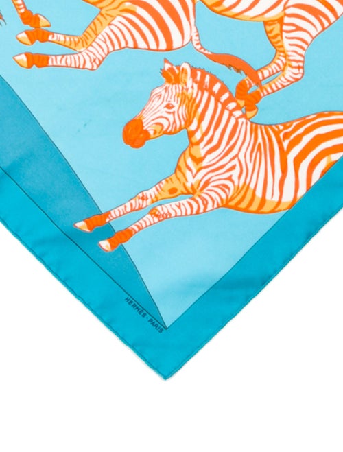 Hermès Silk Scarf "Les Zebres II"