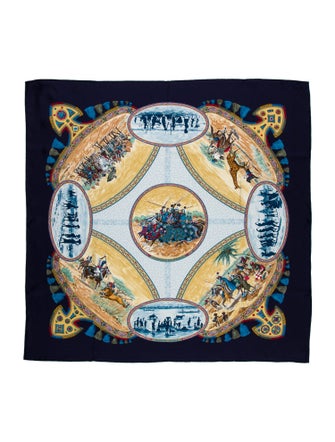 Hermès Cavaliers Peuls Silk Scarf