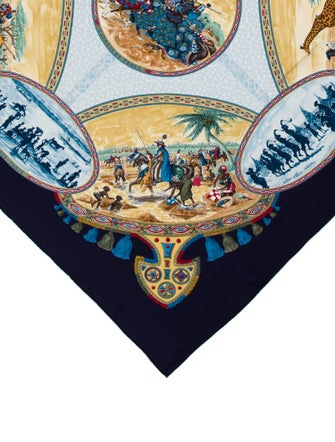 Hermès Cavaliers Peuls Silk Scarf