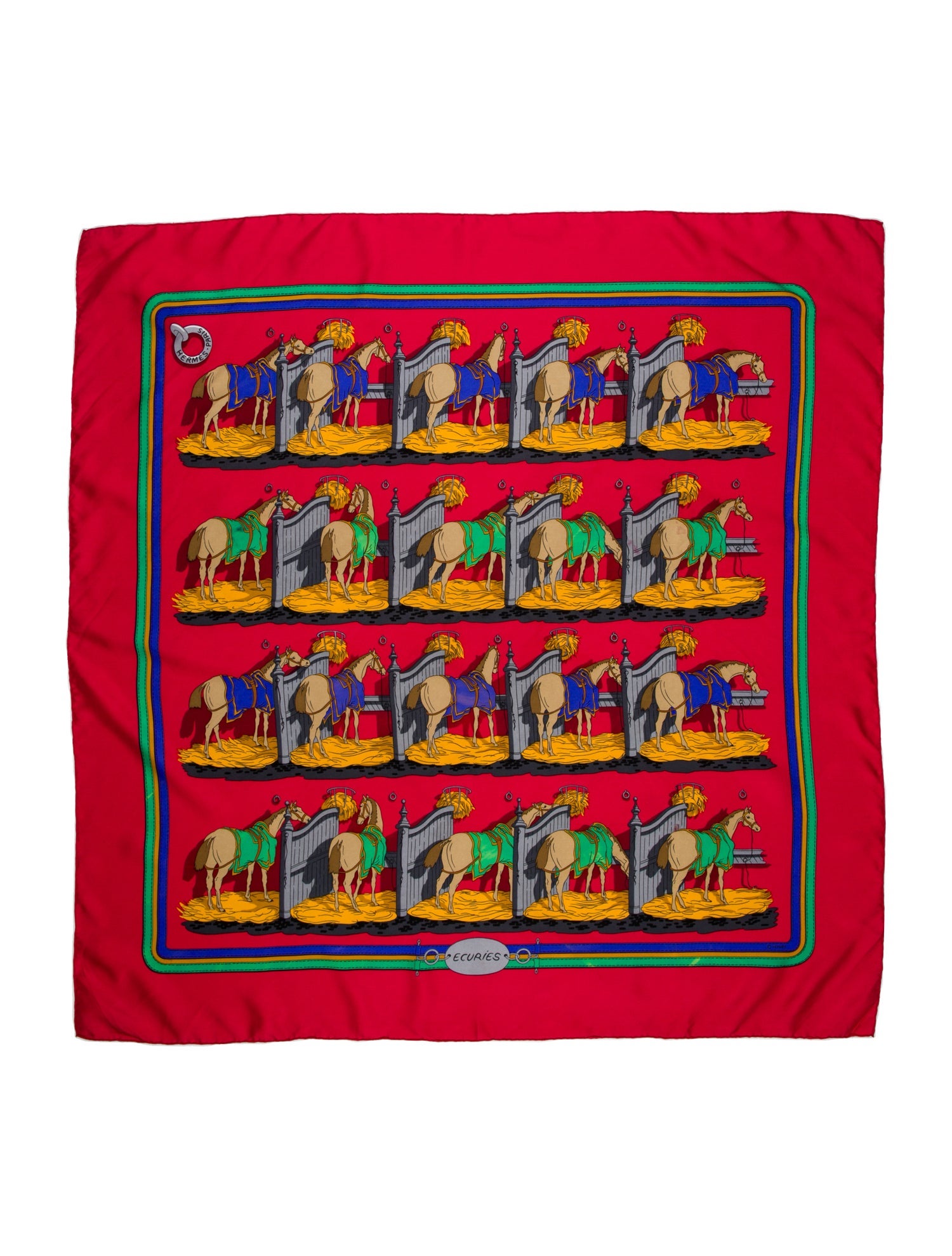 Hermès Ecuries Silk Scarf