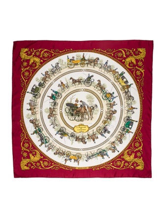 Hermès La Promenade De Longchamps Silk Scarf