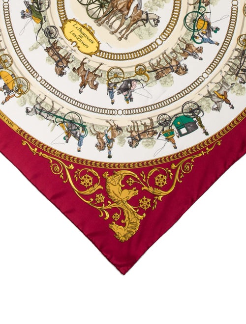 Hermès La Promenade De Longchamps Silk Scarf