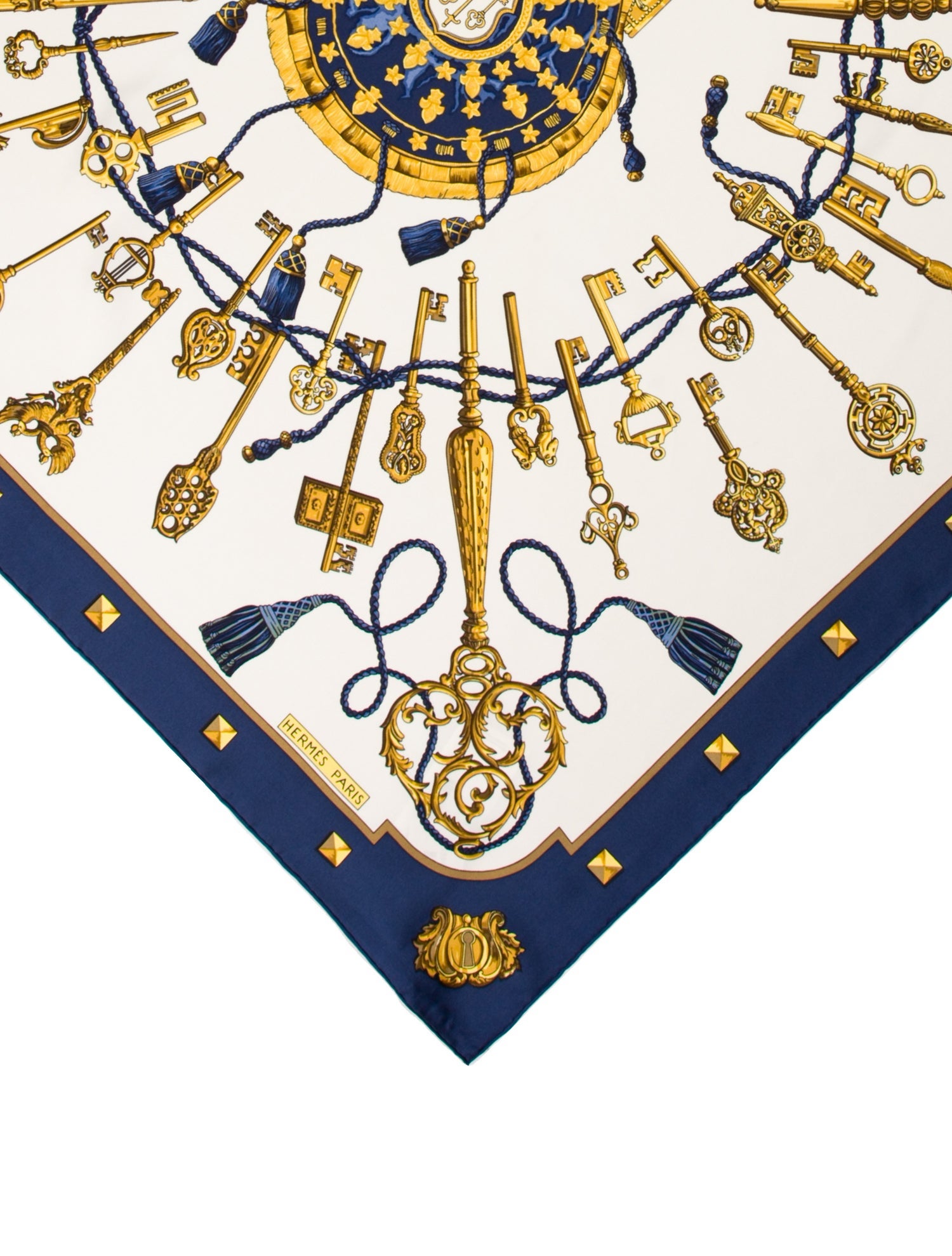 Hermès Les Clés Silk Scarf