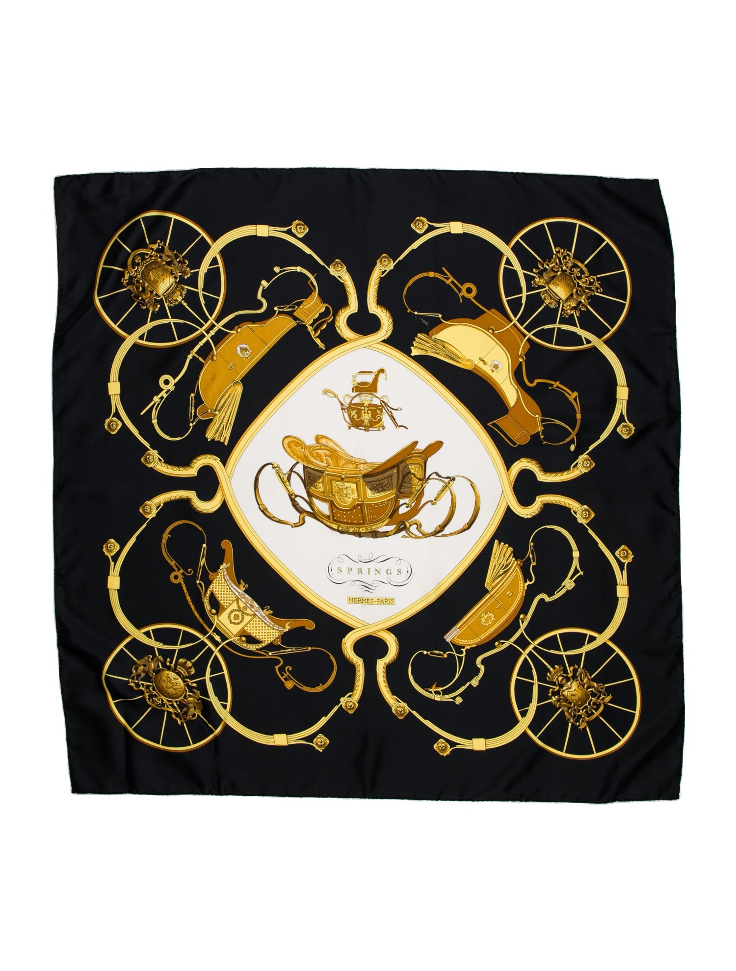 Hermès Springs Silk Scarf