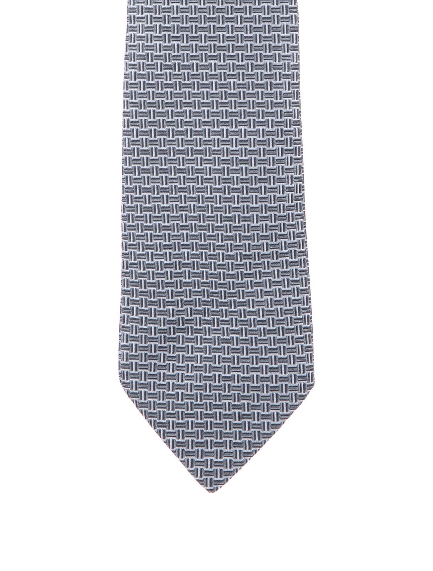 Hermès Blue Patterned Tie