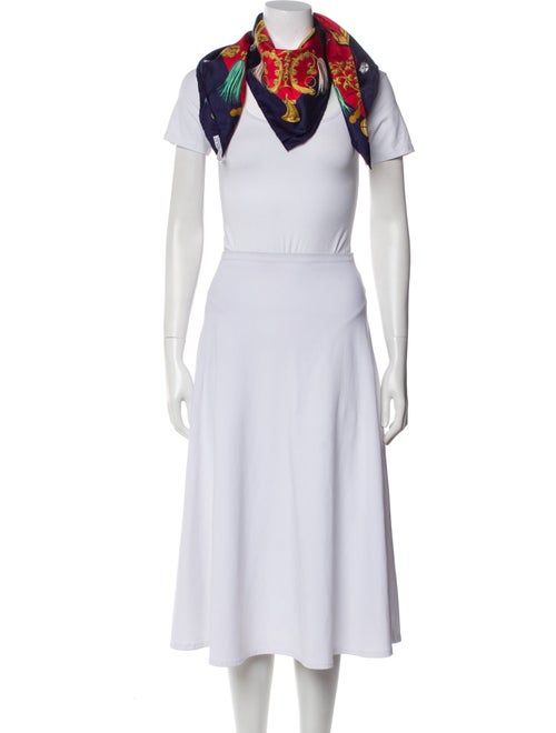 Hermès Plumes Et Grelots Jacquard Silk Scarf