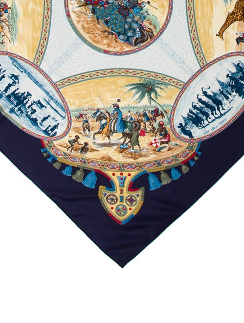 Hermès Cavaliers Peuls Silk Scarf