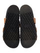 Hermès Chypre H Logo Leather Slides
