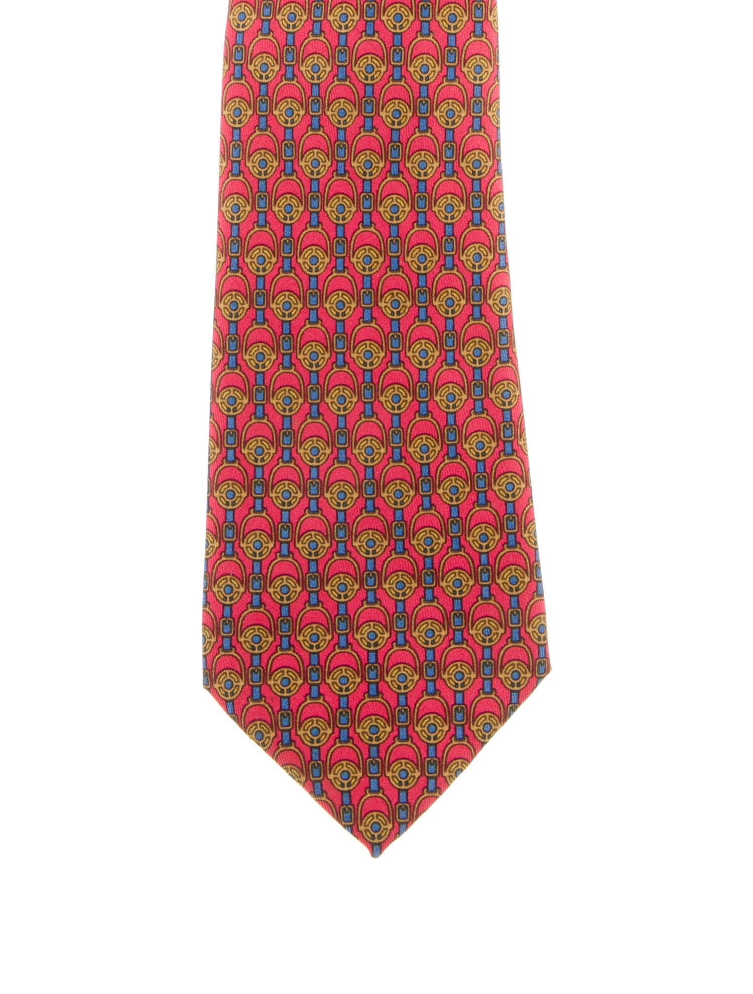 Hermès Patterned Silk Tie