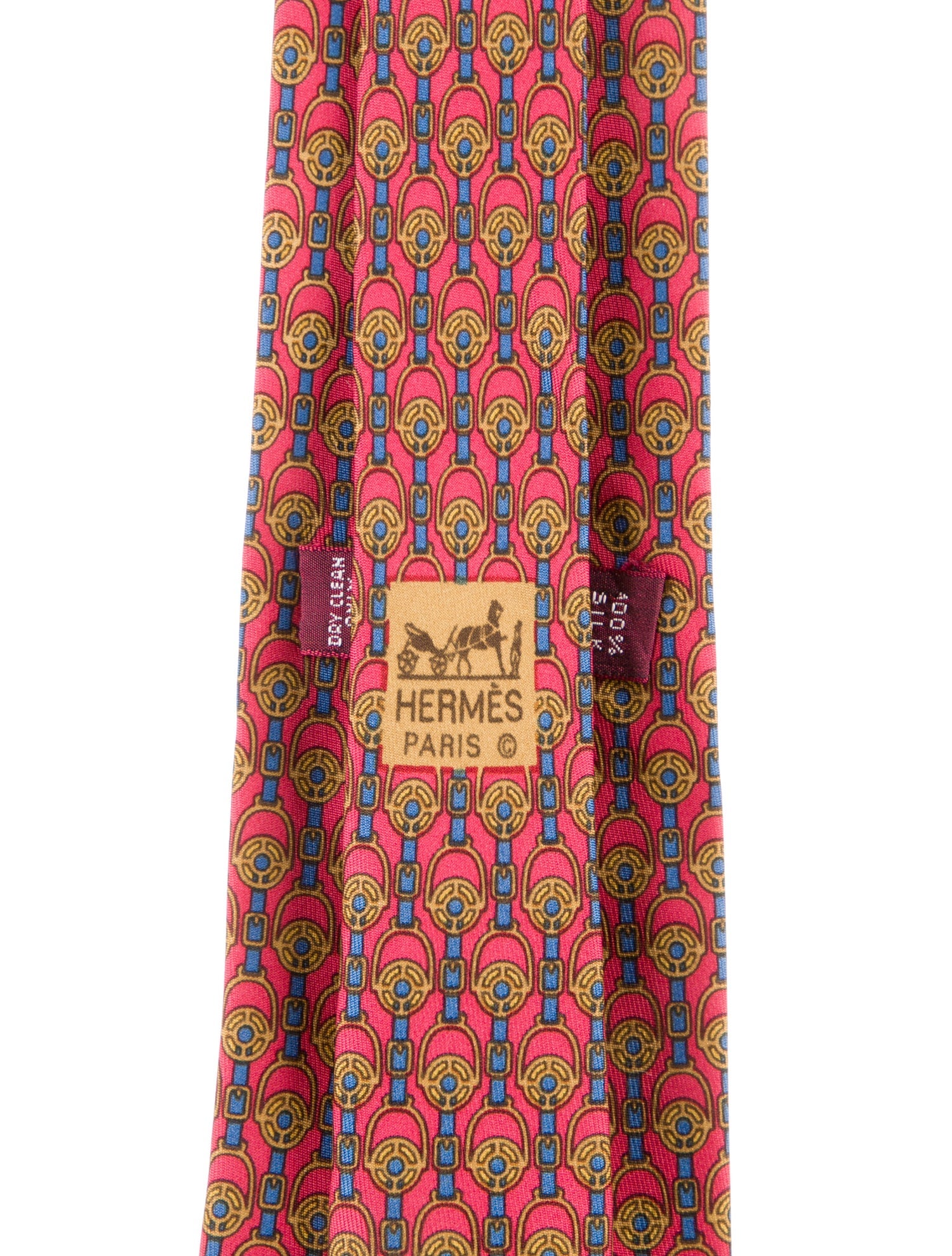 Hermès Patterned Silk Tie