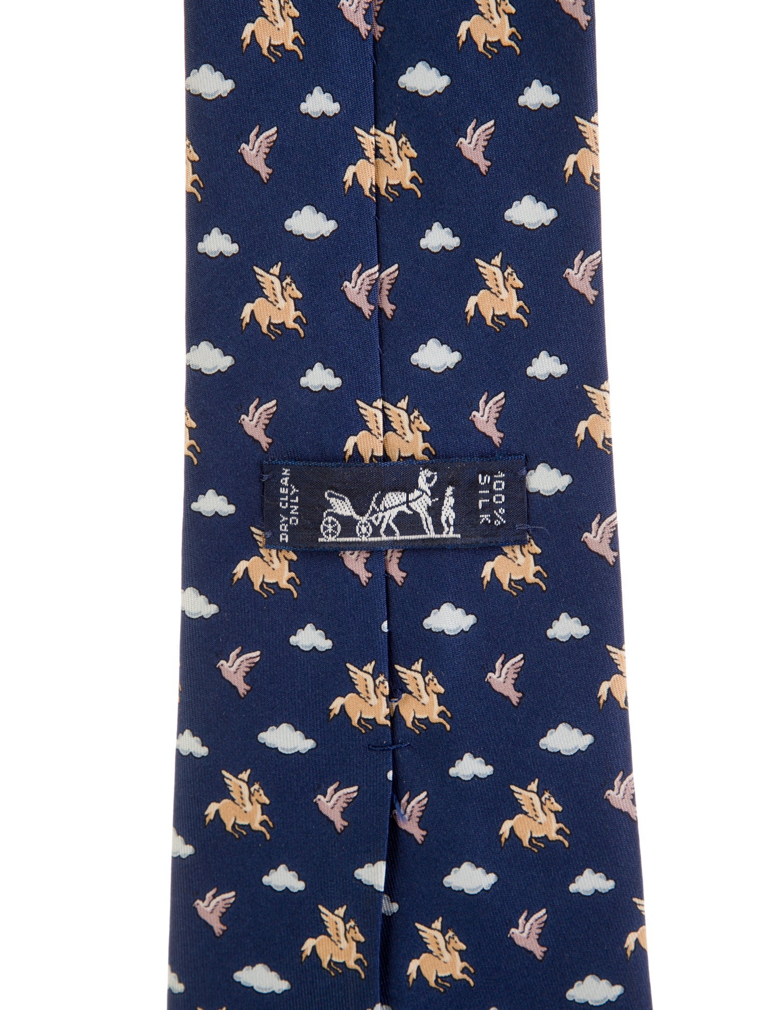 Hermès pattern silk tie