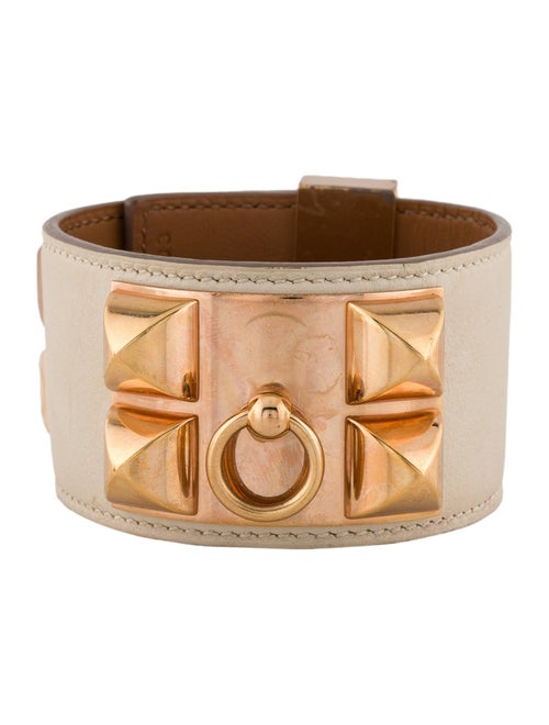 Hermès Leather Collier de Chien Wrap Bracelet