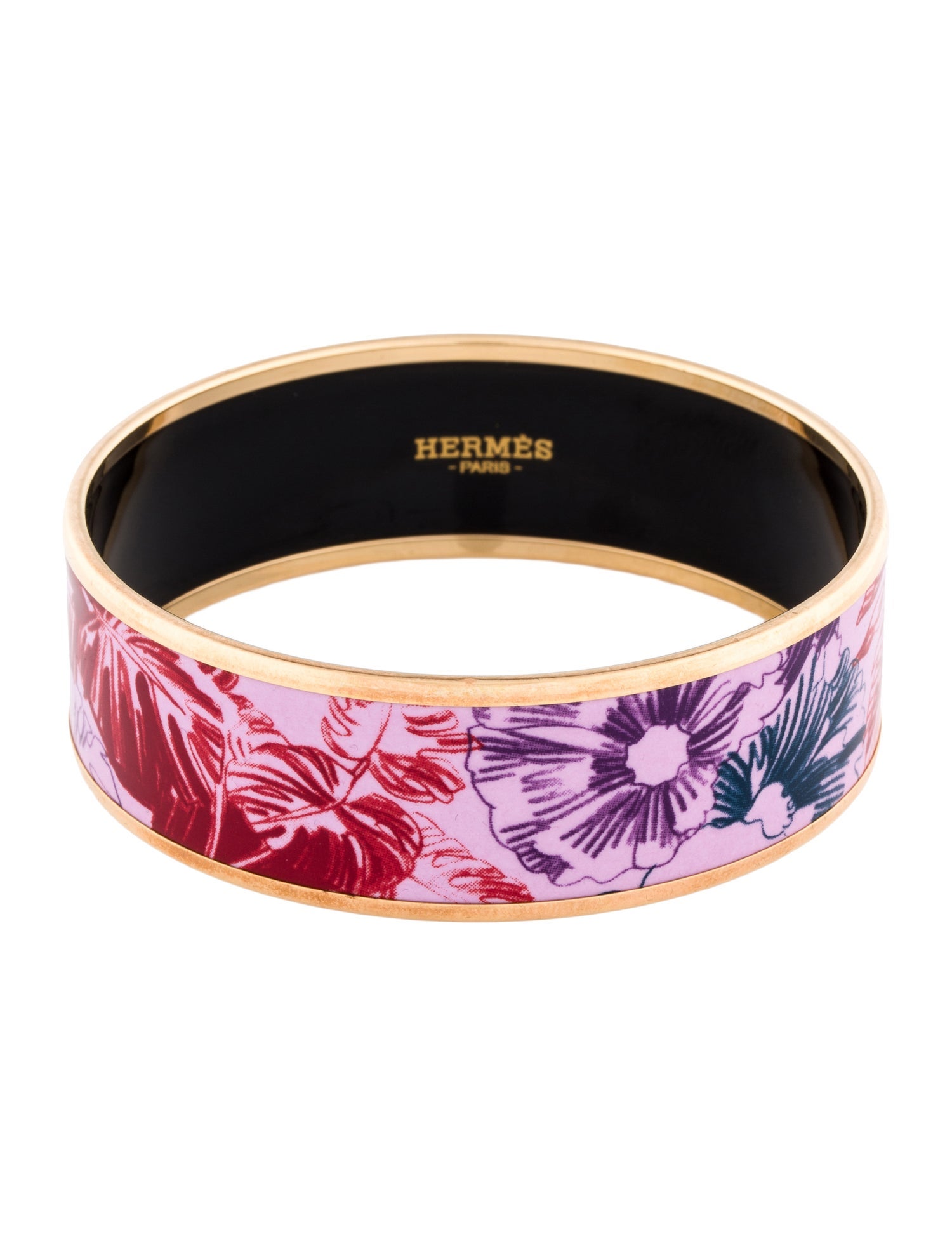 Hermès Enamel Wide Bangle