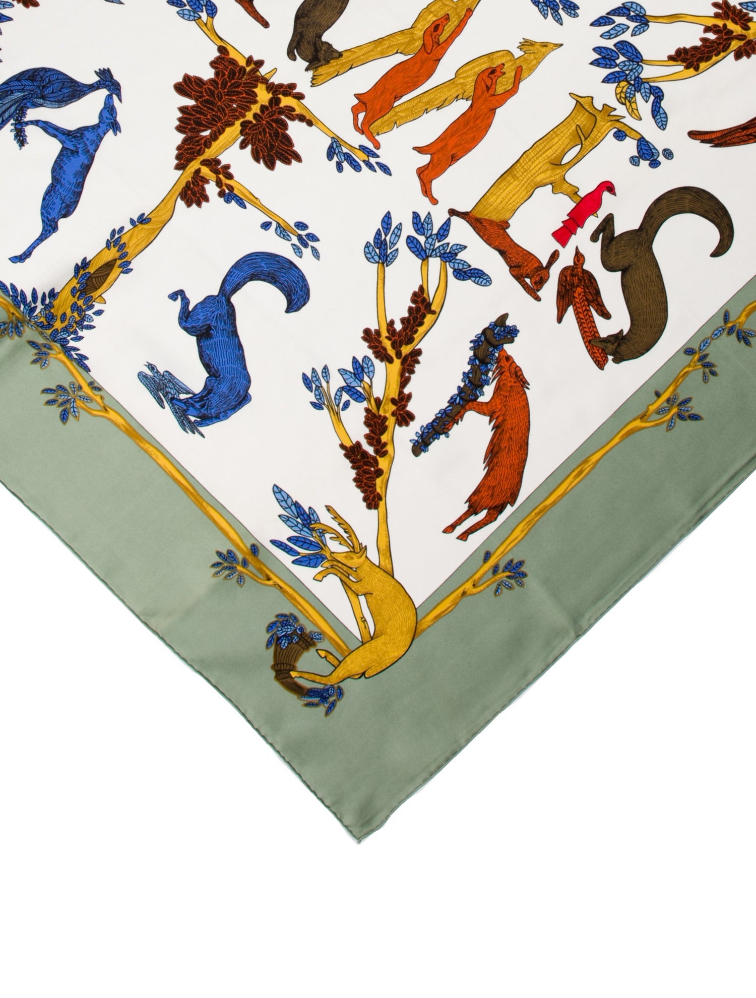 Hermès Animal Alphabet Silk Scarf