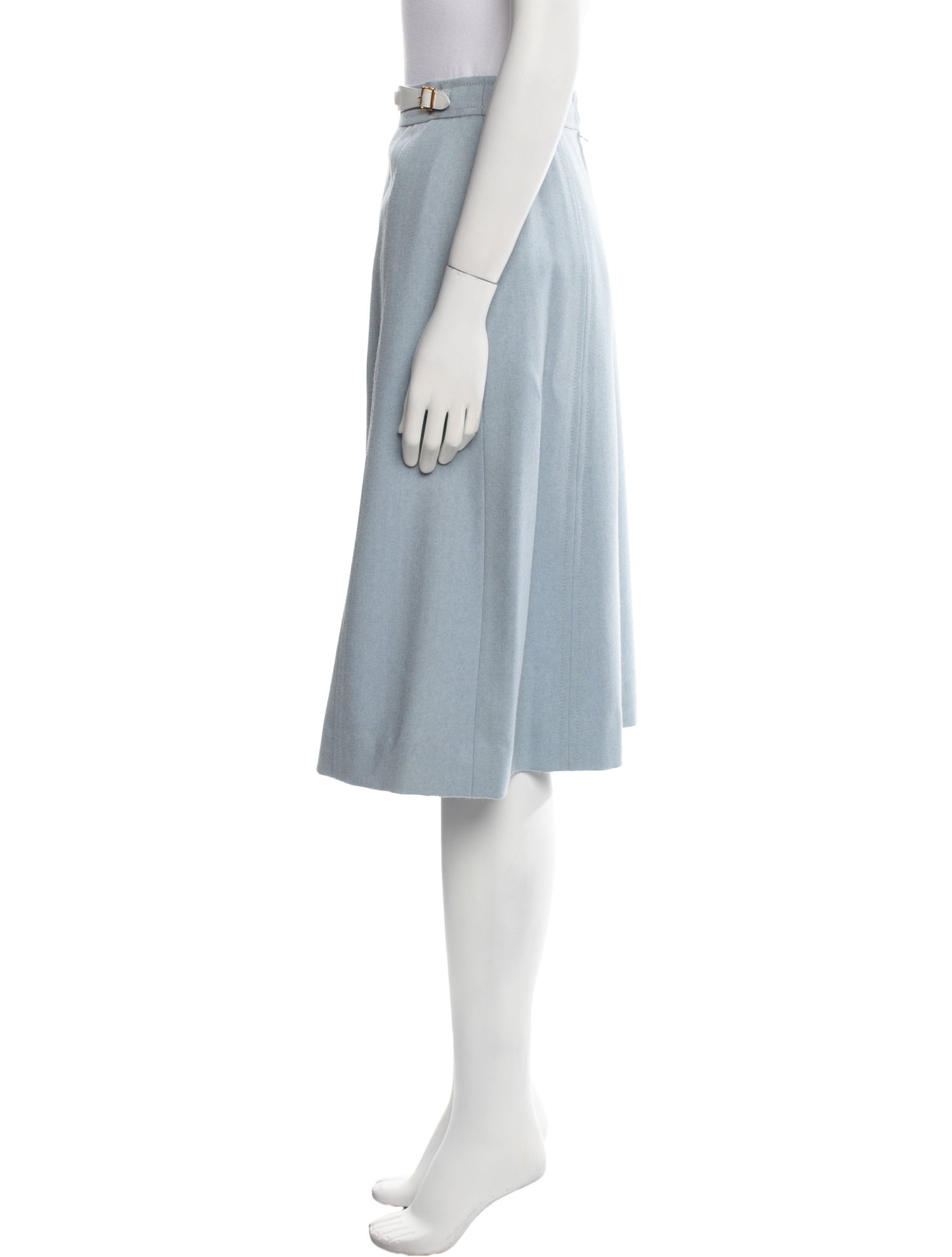 Hermès Wool Knee-Length Skirt