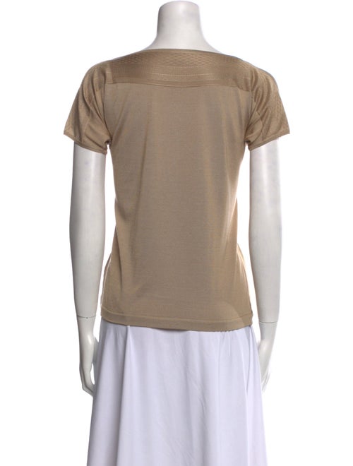 Hermès Silk Bateau Neckline Blouse