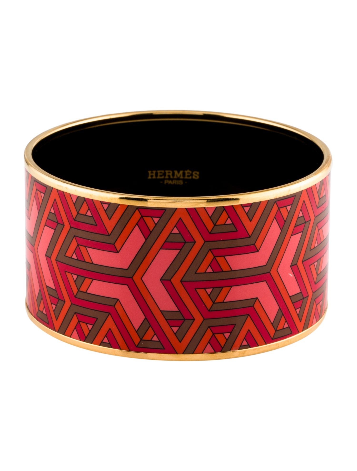 Hermès Extra Wide Enamel Bangle