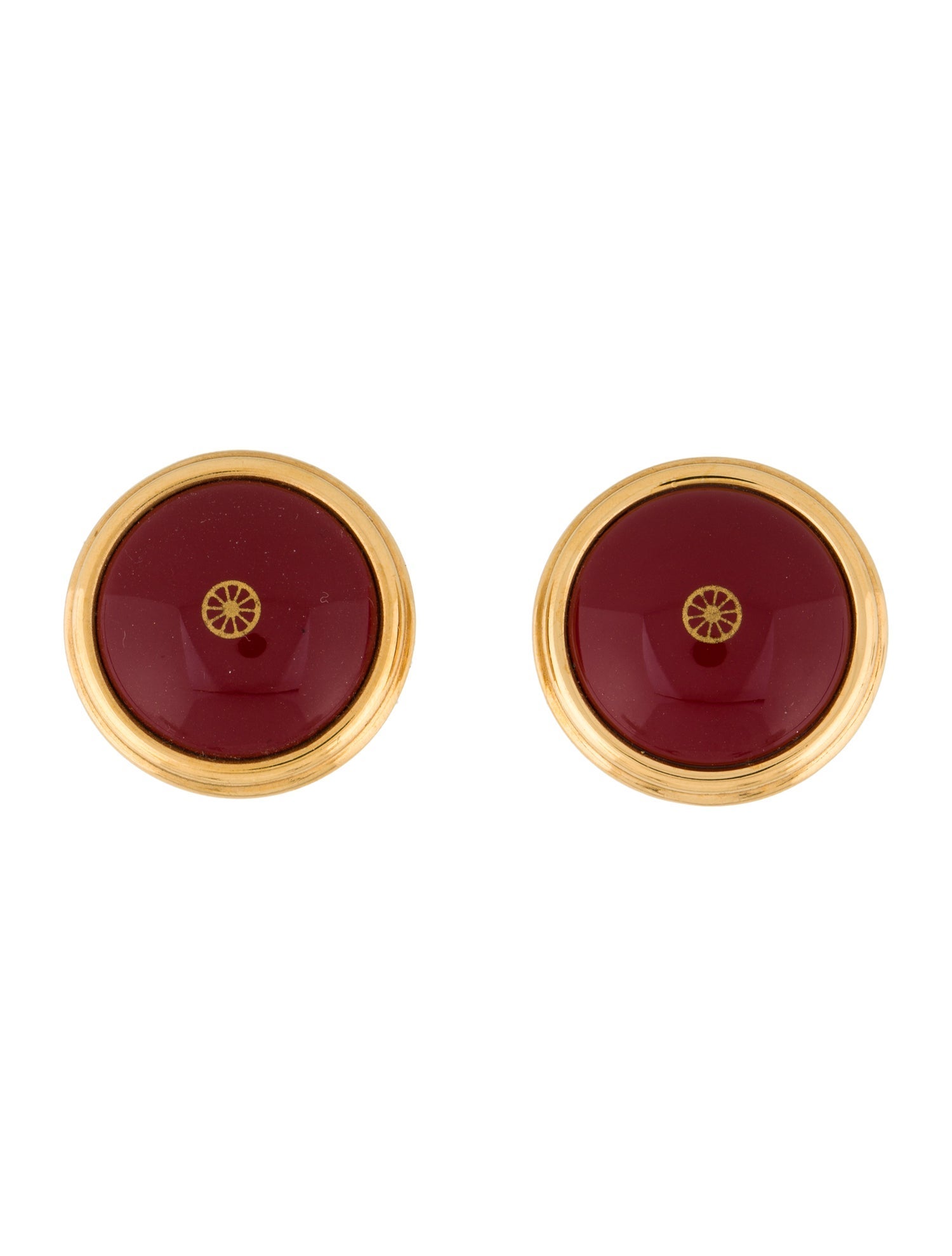 Hermès Enamel Clip-On Earrings