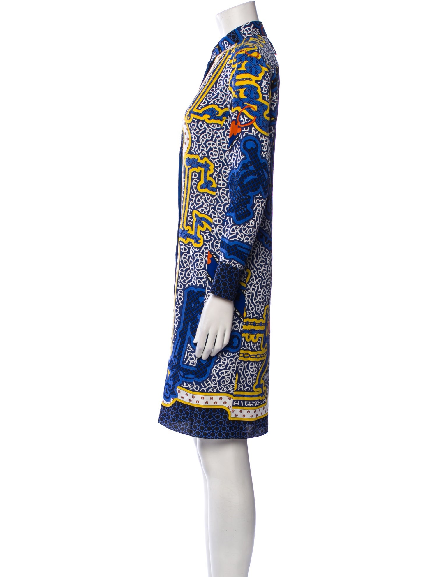 Hermès Silk Knee-Length Dress