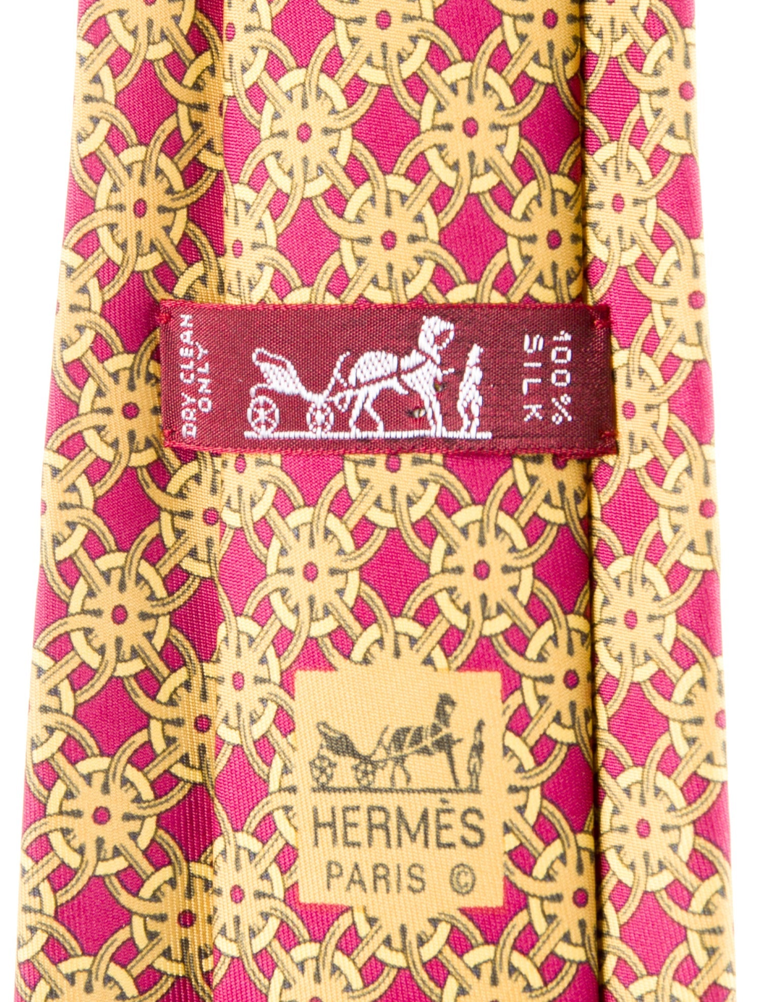 Hermès Pattern Print Tie