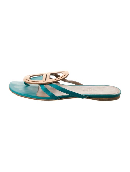 Hermès Galet Chaîne d'Ancre Goat Leather Flip Flops